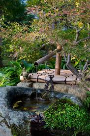 A Fountain In The Japanese Garden Of A