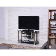 Hodedah 39 In Black Glass Tv Stand