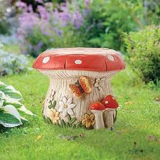 Mushroom Garden Stool Signals