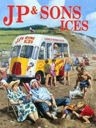 Jp Sons Ice Cream Van Metal Wall Art