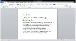 Delete Text In Microsoft Word