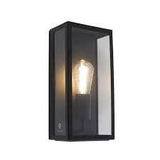 Industrial Outdoor Wall Lamp Black Ip44
