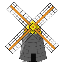 Dutch Windmill Clipart Free
