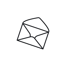 Line Open Envelope Vector Icon