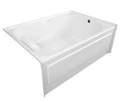 Acrylic Alcove Left Hand Drain Bathtub