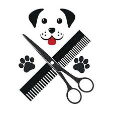 Dog Grooming Logo Dog Head With Comb