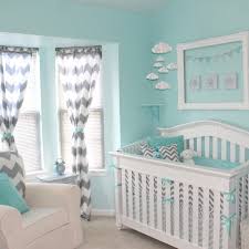 Aqua And Gray Chevron Nursery Project