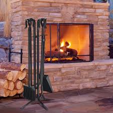 Fireplace Iron Standing Tools Set