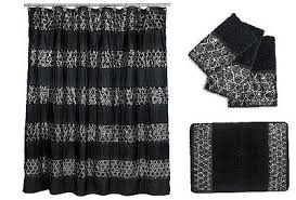 Bath Sinatra Black Shower Curtain