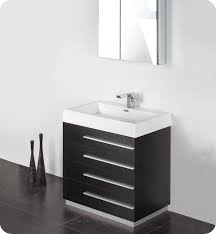 Fresca Livello 30 In Black Modern Bathroom Vanity With Medicine Cabinet
