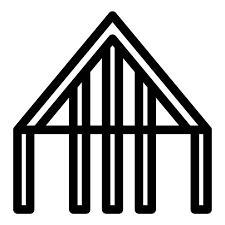 Roof Supporting Structure Icon Outline