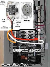 How To Install A 220 Volt 4 Wire