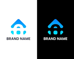 Au With Bank Icon Modern Logo Design Vector
