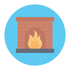 Fireplace House Vector Art Png Images