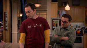 Burgundy T Shirt Worn By Sheldon Cooper