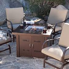 Nessagro Outdoor Fire Pit Table Patio