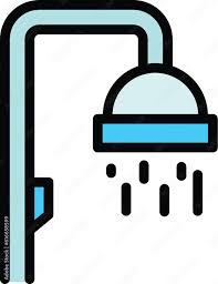 Shower Head Rain Icon Outline Shower