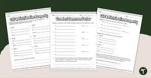 Distributive Property Worksheets