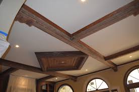 rustic beams and ceiling diamonds