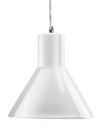 Funnel Gloss White Pendant Lamp For