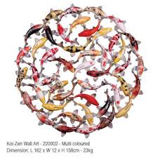 Koi Zen Wall Art Natural Sculptures In