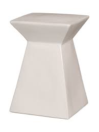 Emissary 12993wt Upright Garden Stool White