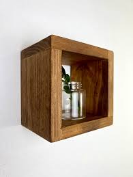 Small Floating Cube Shelf Quality Wood