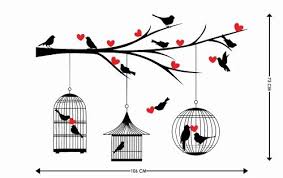 Doodad Birds Cage Hanging On Branch