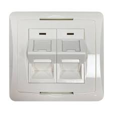 2 Port Uk Style Keystone Wall Plate