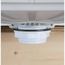 No Caulk White Pvc Shower Drain