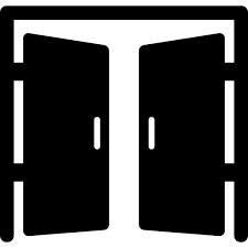 Indoor Door Entrance Double Icon