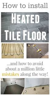How To Install A Heated Tile Floor