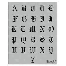 Stencil1 1 In Old English Font Stencil