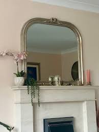 Overmantle Bow Mirror Gold 95 X 106cm