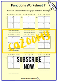 Functions Worksheets Practice