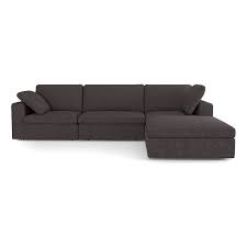 Cecilia Modular Corner Sectional Modern Sofa Dark Gray