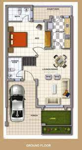 25x50 Duplex Home Plan South Facing