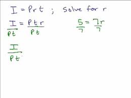 Solving Literal Equations Part 1
