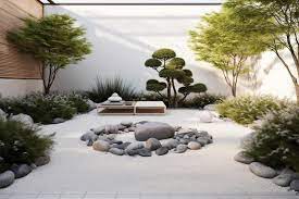 Minimalist Landscaping Peaceful Seating