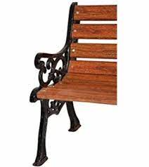 Brown Cast Iron Garden Chair With Fiber