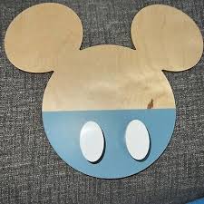 Disney Parks Mickey Mouse Icon Wood Pet