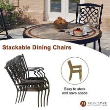 Cast Aluminum Outdoor Dining Set