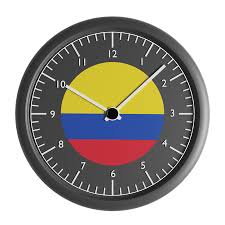 Wall Clock With The Flag Of Colorado 3d