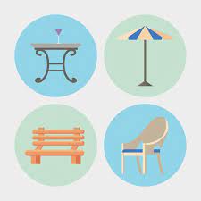 Four Garden Furniture Icons