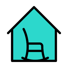 Old House Vector Stall Lineal Color Icon