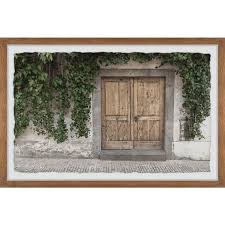 Marmont Hill Old Wooden Door Framed Painting Print