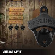 Wall Mounted Bottle Opener Set Of 100 Pices Cast Iron Bottle Opener Vi