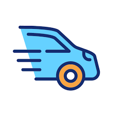 Car Generic Thin Outline Color Icon
