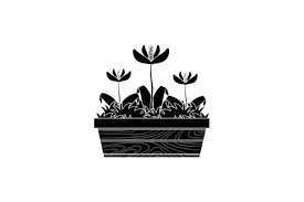 Spring Flower Long Pot 17 Solid Icon