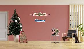 Vinyl Wall Decals Holly Leaf Red Ribbon